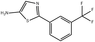 5-Amino-2-(3-trifluoromethylphenyl)thiazole 化学構造式