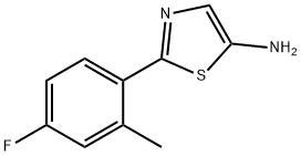 5-Amino-2-(4-fluoro-2-methylphenyl)thiazole Structure