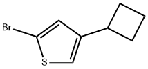 2-Bromo-4-(cyclobutyl)thiophene 结构式