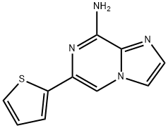 8-Amino-6-(2-thienyl)imidazo[1,2-a]pyrazine 结构式