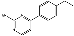 2-Amino-6-(4-ethylphenyl)pyrimidine 化学構造式