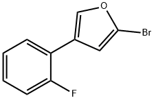 2-Bromo-4-(2-fluorophenyl)furan Structure