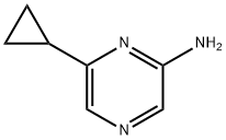 2-Amino-6-(cyclopropyl)pyrazine Structure