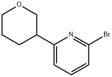 2-Bromo-6-(tetrahydropyran-3-yl)pyridine 化学構造式