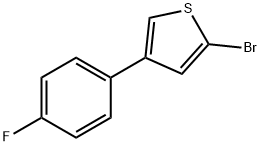 2-Bromo-4-(4-fluorophenyl)thiophene 结构式