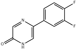 2-Hydroxy-5-(3,4-difluorophenyl)pyrazine Structure