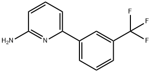 2-AMINO-6-(3-TRIFLUOROMETHYLPHENYL)PYRIDINE 化学構造式