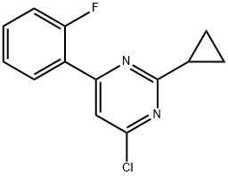 4-Chloro-6-(2-fluorophenyl)-2-cyclopropylpyrimidine|