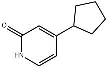 2-Hydroxy-4-(cyclopentyl)pyridine 结构式