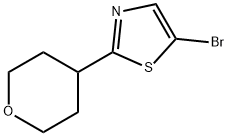 5-Bromo-2-(tetrahydropyran-4-yl)thiazole Struktur