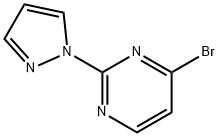 4-Bromo-2-(1H-pyrazol-1-yl)pyrimidine Struktur