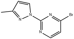 4-Bromo-2-(3-methyl-1H-pyrazol-1-yl)pyrimidine Struktur