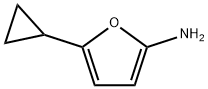 2-Amino-5-(cyclopropyl)furan Structure