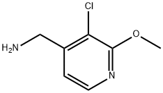 4-Pyridinemethanamine, 3-chloro-2-methoxy- Struktur