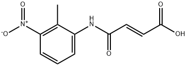 (E)-4-(2-methyl-3-nitroanilino)-4-oxo-2-butenoic acid Struktur
