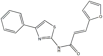 3-(2-furyl)-N-(4-phenyl-1,3-thiazol-2-yl)acrylamide|