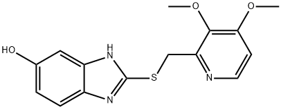 2-(((3,4-dimethoxypyridin-2-yl)methyl)thio)-1H-benzo[d]
imidazol-5-ol 化学構造式