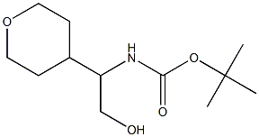 tert-butyl (2-hydroxy-1-(tetrahydro-2H-pyran-4-yl)ethyl)carbamate Structure