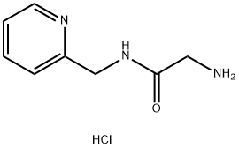 2-氨基-N-(吡啶-2-基甲基)乙酰胺二盐酸盐 结构式