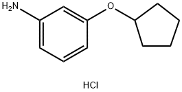 3-(环戊基氧基)苯胺盐酸盐, 1171382-53-8, 结构式