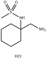 N-[1-(AMINOMETHYL)CYCLOHEXYL]METHANESULFONAMIDE HYDROCHLORIDE Struktur