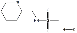 N-(piperidin-2-ylmethyl)methanesulfonamide hydrochloride Structure