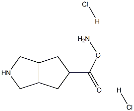 5-AMINOOCTAHYDROCYCLOPENTA[C]PYRROLE-5-CARBOXYLIC ACID DIHYDROCHLORIDE Structure