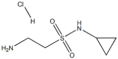2-氨基-N-环丙基乙烷-1-磺酰胺盐酸, 1173069-26-5, 结构式