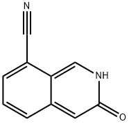 3-oxo-2,3-dihydroisoquinoline-8-carbonitrile, 1175272-54-4, 结构式