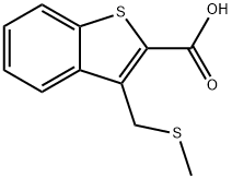 3-[(methylsulfanyl)methyl]-1-benzothiophene-2-carboxylic acid Struktur