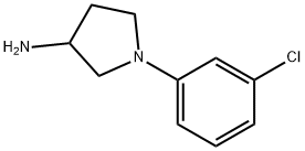 1-(3-chlorophenyl)pyrrolidin-3-amine Struktur