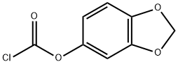 Benzo[d][1,3]dioxol-5-yl carbonochloridate 化学構造式