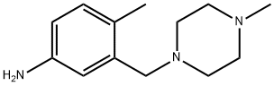 Benzenamine, 4-methyl-3-[(4-methyl-1-piperazinyl)methyl]- 结构式