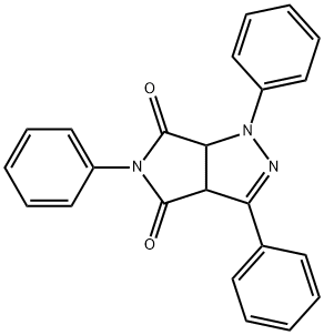 1,3,5-triphenyl-3a,6a-dihydropyrrolo[3,4-c]pyrazole-4,6(1H,5H)-dione Structure
