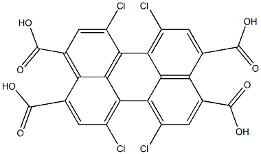 3,4,9,10-Perylenetetracarboxylic acid, 1,6,7,12-tetrachloro- Struktur