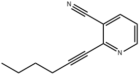 2-Hex-1-ynyl-nicotinonitrile Struktur