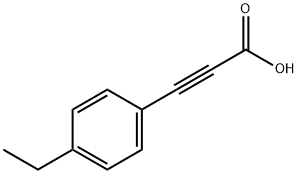 3-(4-エチルフェニル)プロプ-2-イン酸 化学構造式
