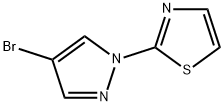 2-(4-溴-1H-吡唑-1-基)-1,3-噻唑 结构式