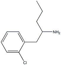 1-(2-CHLOROPHENYL)PENTAN-2-AMINE,1183670-17-8,结构式