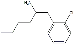1-(2-CHLOROPHENYL)HEXAN-2-AMINE Structure