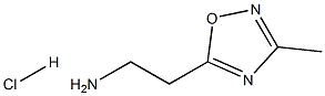[2-(3-methyl-1,2,4-oxadiazol-5-yl)ethyl]amine hydrochloride 化学構造式