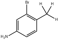 5-Amino-2-(methyl-d3)-bromobenzene Struktur