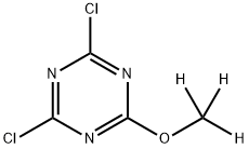 4,6-Dichloro-2-(methoxy-d3)-triazine Structure