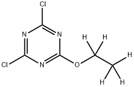 4,6-Dichloro-2-(ethoxy-d5)-triazine Struktur