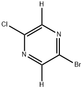 5-Chloro-2-bromopyrazine-d2 化学構造式