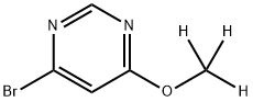 4-Bromo-6-(methoxy-d3)-pyrimidine,1185318-17-5,结构式