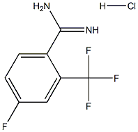 4-氟-2-(三氟甲基)苯甲酰亚胺盐酸盐 结构式