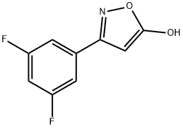 3-(3,5-二氟苯基)-5-羟基异噁唑, 1188168-80-0, 结构式