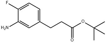 tert-Butyl 3-(3-amino-4-fluorophenyl)propanoate,1192039-94-3,结构式