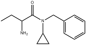 2-amino-N-benzyl-N-cyclopropylbutanamide 结构式